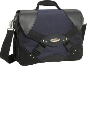 Mobile Edge Heritage Premium 15.4" Laptop Notebook Briefcase Shoulder Bag, Blue
